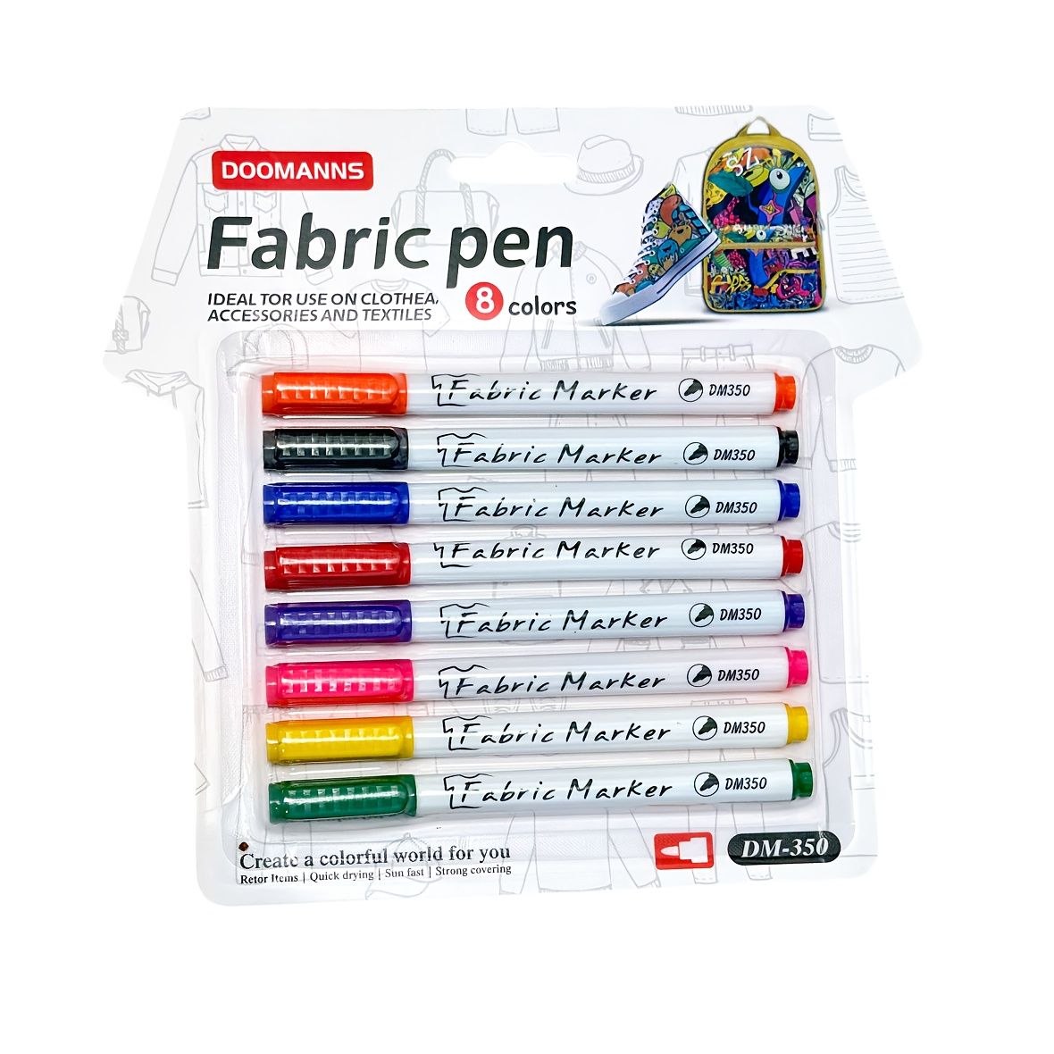 Color Me Time Fabric Marker Set for colouring blankets and fabric crafts