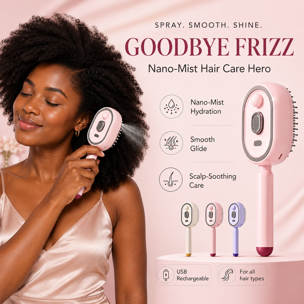 SilkMist Pro goodbye frizz nano mist hair care for 4C hair